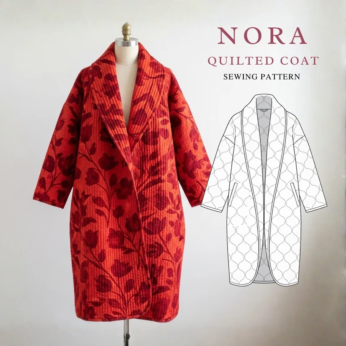 Nora Quilt Coat sewing pattern